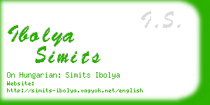 ibolya simits business card